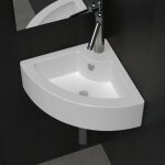 Maison chic - lavabo  poser lavabo vasque salle de bain / avec trou de trop - plein 45x32x12, 5 cm blanc ...