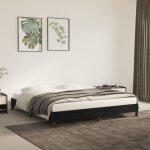 Maison chic - lit double - 160x200 cm, lit adulte et enfants, cadre de lit sans matelas noir velours ...