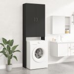 Maison chic - meuble machine  laver meuble pour wc noir 64x25, 5x190 cm 79405