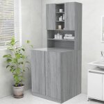 Maison chic - meuble machine  laver meuble pour wc sonoma gris 70, 5x25, 5x90 cm 76749