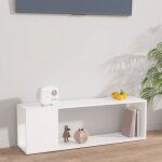 Maison chic - meuble tv banc tv armoire de rangement blanc 100x24x32 cm agglomr 90380