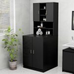 Maison chic - meuble machine à laver meuble pour wc noir 64978 Maison chic - meuble machine à laver meuble pour wc noir 64978