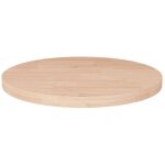 Plateau et dessus de table rond Ø50x2, 5 cm bois de chêne massif non traité 42873 Plateau et dessus de table rond Ø50x2, 5 cm bois de chêne massif non traité 42873