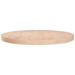 Plateau et dessus de table rond Ø60x4 cm bois de chêne massif non traité 85343 Plateau et dessus de table rond Ø60x4 cm bois de chêne massif non traité 85343