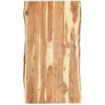 Plateau de table dessus de table bois d'acacia massif 118x(50 - 60)x3, 8 cm 10259