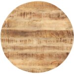 Plateau de table dessus de table bois de manguier solide rond 25 - 27 mm 60 cm Plateau de table dessus de table bois de manguier solide rond 25 - 27 mm 60 cm