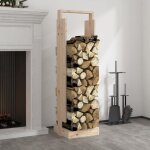 Maison chic - porte - bches abri bches range bches 33, 5x30x110 cm bois massif de pin 58710
