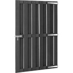 Maison chic - portillon wpc portail de jardin 100x150 cm gris Maison chic - portillon wpc portail de jardin 100x150 cm gris
