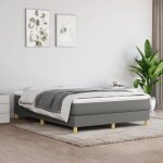 Maison chic - sommier à ressorts de lit cadre à lattes pour lit adulte gris foncé 140x190 cm tissu fr66911 ... Maison chic - sommier à ressorts de lit cadre à lattes pour lit adulte gris foncé 140x190 cm tissu fr66911 ...