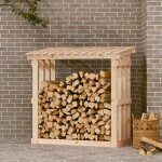 Support pour bois de chauffage abri de stockage porte b�ches et range b�ches 108x64, 5x109 cm bois de ...