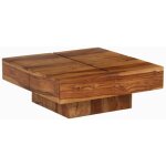 Maison chic - table basse table de salon bout de canap� bois massif de sesham 80 x 80 x 30 cm 39654