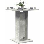 Table de bistro table de jardin table de bar gris béton 60x60x75 cm aggloméré 40152 Table de bistro table de jardin table de bar gris béton 60x60x75 cm aggloméré 40152