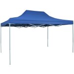 Maison chic - tente de r�ception pliable tonnelle de r�ception barnum professionnelle 3x4 m acier bleu ...