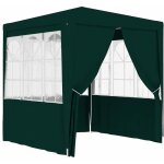 Tente de r�ception - tonnelle de jardin barnum avec parois lat�rales 2, 5x2, 5 m vert 90 g / m�