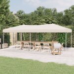 Maison chic - tente de r�ception, tonnelle et pergola de jardin, barnum pliable cr�me 3x6 m owv80958 ...