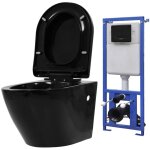 Maison chic - wc suspendu style contemporain - economie d'eau - toilette suspendue - avec réservoir caché ... Maison chic - wc suspendu style contemporain - economie d'eau - toilette suspendue - avec réservoir caché ...