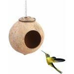 Maison / lit / cage en coquille de noix de coco naturelle pour animal domestique tel que perroquet, perruche, ...