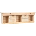 Maison pour moineau avec 5 chambres 68x15x21 cm bois de sapin - inlife