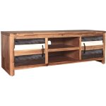 Prolenta premium - furniture limited - meuble tv bois massif d'acacia 120 x 35 x 40