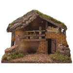 Maison pour montage creche avec led et mousse 32x16x24cm Maison pour montage creche avec led et mousse 32x16x24cm