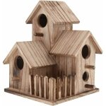 Maison d'oiseaux oiseaux sauvages nichoirs bo�te rustique accessoire jardin - size 2