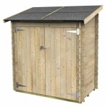 Petite maison adoss�e ambrogio bh16 155x85 cm porte double aveugle alce