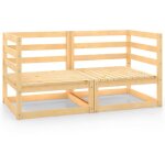 Maisonchic - lot de 2 canap�s d'angle de jardin, salon de jardin, banquette de jardin bois de pin massif ...