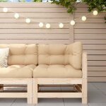 Maisonchic - canap� d'angle de jardin, salon de jardin, banquette de jardin bois de pin massif togp69174 ...