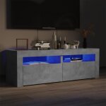 Maison chic - the living store meuble tv avec lumières led gris béton 120x35x40 cm - meuble tv - meuble ... Maison chic - the living store meuble tv avec lumières led gris béton 120x35x40 cm - meuble tv - meuble ...