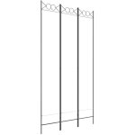 Maison chic - paravent sur pied cloison de séparation 3 panneaux blanc 120x220 cm tissu 44165 Maison chic - paravent sur pied cloison de séparation 3 panneaux blanc 120x220 cm tissu 44165