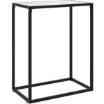 Maisonchic - table console, table d'entr�e, bout de canap� blanc 60x35x75 cm verre tremp� design in