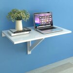 Maisonchic - table murale, bureau mural rabat 100 x 60 cm blanc pjqw17621 design in