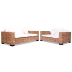 Maisonchic - vidaxl ensemble de canap�s 15 pcs rotin naturel