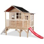 Maisonnette en bois pour enfants loft 350 naturel - exit toys