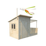 Soulet - maisonnette en bois avec pergola pour enfants - santa barbara Soulet - maisonnette en bois avec pergola pour enfants - santa barbara
