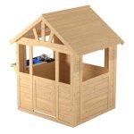 Tp toys - maisonnette cabane enfant avec cuisine ext�rieure bois fsc�