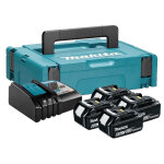 Makita - pack 4 batteries 18v 6ah + chargeur dc18rc + makpac - 198140 - 7