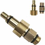 Adaptateur filet� m�le 1 / 4' et connecteur femelle ? laiton r�sistant 3000 psi ? connexion rapide pour ...