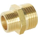 Somatherm for you ? raccord laiton brut � visser ? r�duit double m�le 15 / 21 ? 12 / 17 ? sachet de 2 ...