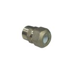 Raccord m�le bic�ne pour cuivre avec ogive en t�flon tiemme dimensions : 3 / 4 x 16r