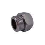 Mamelon r�duit femelle / m�le laiton chrom� - quick plomberie