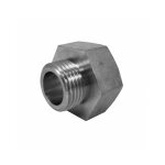 Quick plomberie - mamelon r�duit m�le / femelle chrom� (femelle plus grand) laiton - � visser - 246 - ...