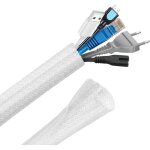 Manchon de cache c�ble r�glable, 3m range gaine c�ble tress� en pet, protection gestion des c�bles pour ...