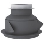 Atlantic ? manchon court � griffes m�tallique 523593 ? r�ducteur vmc 125 / 80 mm ? installation facile ...