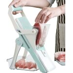 Mandolines de cuisine 5 en 1, coupe - l�gumes manuel multifonction, trancheuse, julienne - lame en acier ...