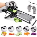 Mandoline cuisine, mandoline r�glable legume multifonctions, manuel coupe l�gumes professionnelle avec ...