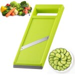 Mandoline � l�gumes coupe - concombre en acier inoxydable poign�e ergonomique r�pe portable pour fromage, ...