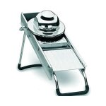 Mandoline luxe � 5 lames en acier inoxydable, 14 x 42 x 10 cm
