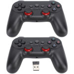 Manette de jeu sans fil 2. 4g avec r�cepteur usb, contr�le pr�cision pour pc et t�l�vision