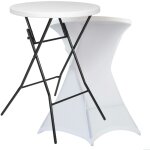 Mange - debout pliant et nappe housse blanche